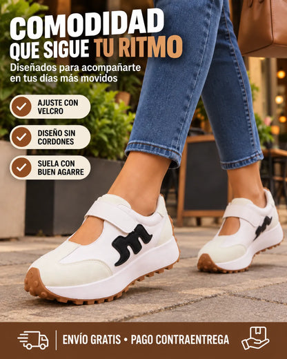 Tennis deportivos Max comfort correa ajustable