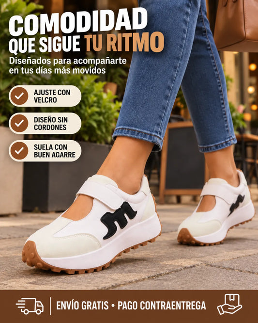Tennis deportivos Max comfort correa ajustable