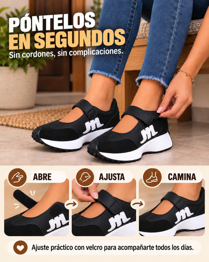 Tennis deportivos Max comfort correa ajustable